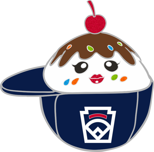 Little League Ice Cream Sundae Plush Pin