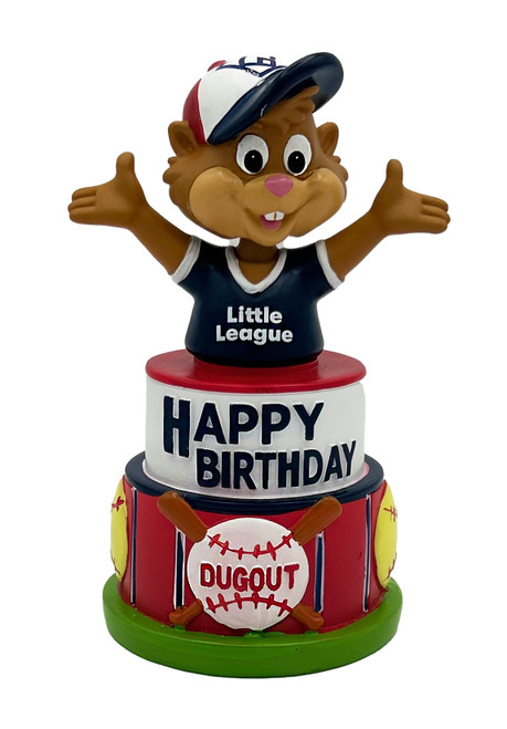Little League Dugout Birthday Bobble Head View Product Image