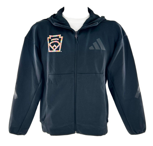 adidas® Little League Gummy Worm Keystone Black Full Zip Youth Hood View Product Image