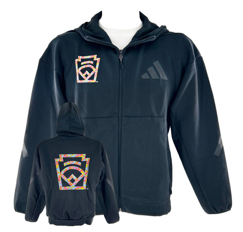 adidas® Little League Gummy Worm Keystone Black Full Zip Youth Hood