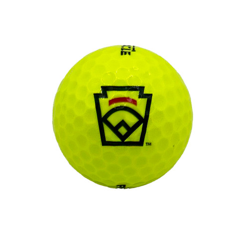 Little League Keystone Emblem Logo Yellow Golf Ball
