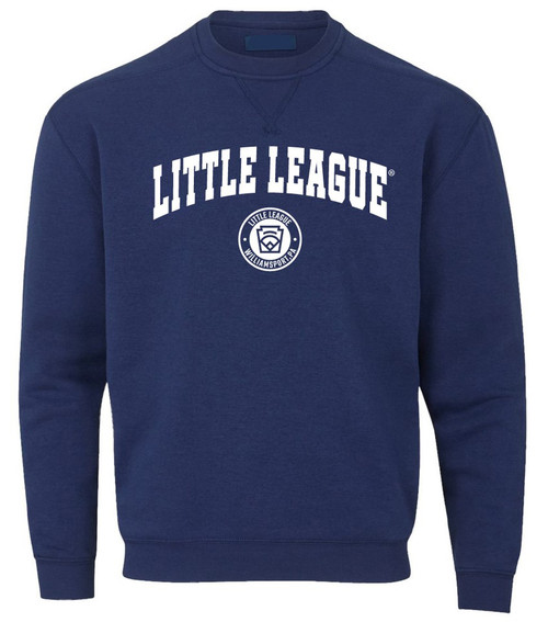 Little League Arch WS Circle Logo Navy Crew View Product Image