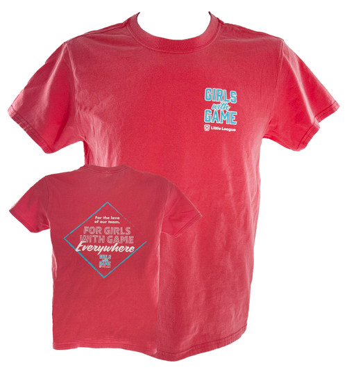 Little League For Girls with Game Everywhere Pink Tee