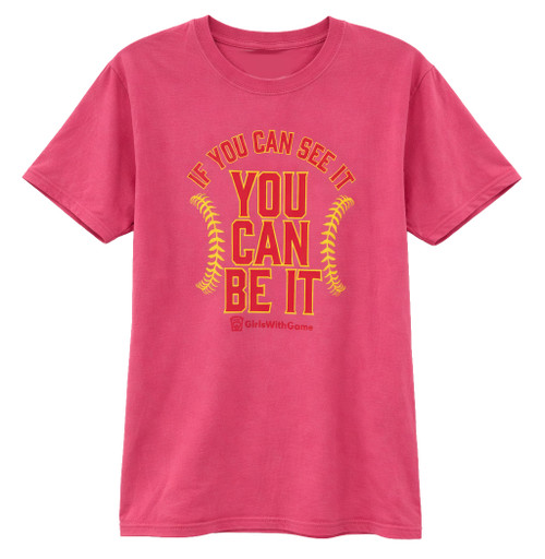 Little League You Can Be It GWG Pink Tee