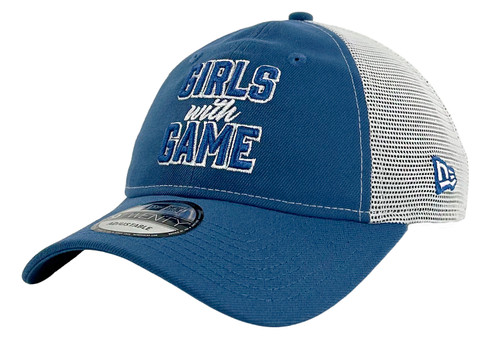 New Era 9Twenty Little League Girls With Game Blue Trucker Adjustable Cap