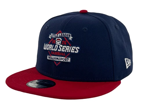 New Era 9Fifty Navy RWB Little League 2026 Baseball World Series Logo Youth Snapback Cap
