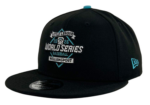 New Era 9Fifty Black Little League 2026 Baseball World Series Logo Snapback Cap