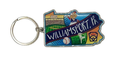 Little League State of PA Theme Metal Keychain