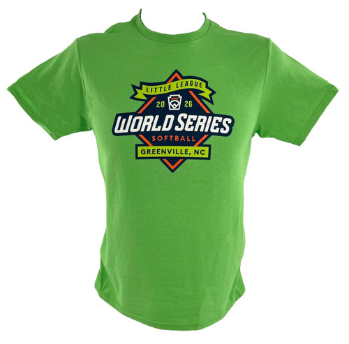 Little League 2026 Softball World Series Full Logo Green Tee