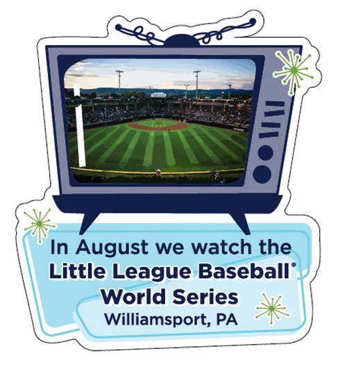 In August We Watch LLBBWS TV Rugged Sticker