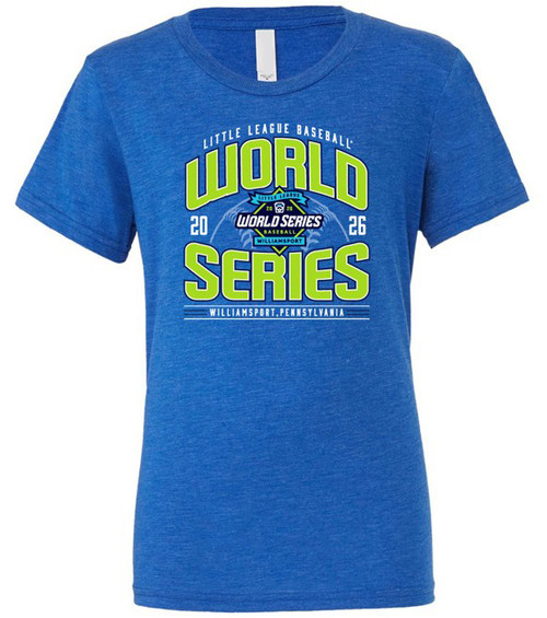 Little League 2026 Baseball World Series Ball Royal Triblend Tee