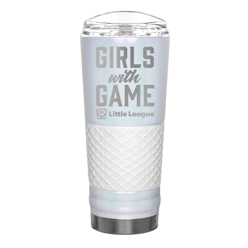 Little League Etched Girls With Game Opal Draft Tumbler