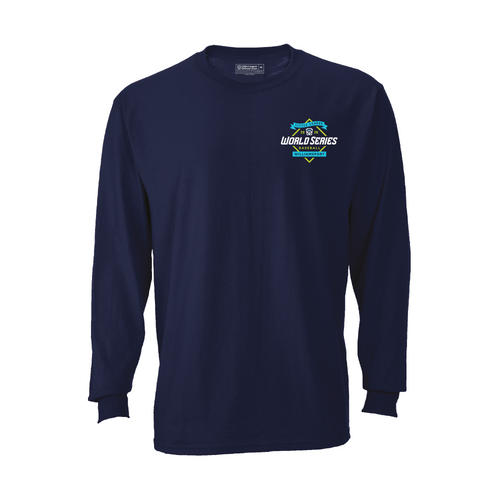 Little League 2026 Baseball World Series Navy LC Full Back Ball Long Sleeve View Product Image