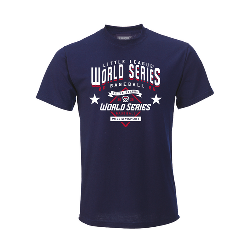 Little League 2026 Baseball World Series Navy RWB Star Tee