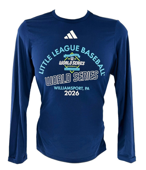 adidas® Little League 2026 Baseball World Series Navy Arch Long Sleeve