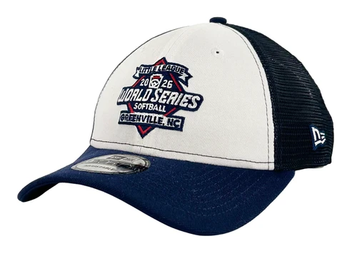 New Era 9Forty RWB Trucker 2026 Softball World Series Logo Adjustable Cap