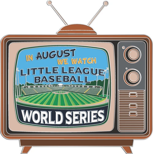 In August We Watch the LLBBWS TV Pin
