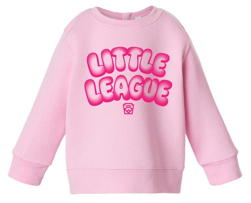Little League Bubble Pink Crew Sweatshirt
