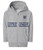 Little League Keystone Emblem Left Chest Gray Toddler Full Zip Fleece Hoddie View Product Image