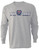 Little League Hollow Wordmark Grey Long Sleeve View Product Image