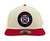 New Era Golfer Chrome White & Red Little League Round Patch Logo Adjustable Cap View Product Image