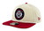 New Era Golfer Chrome White & Red Little League Round Patch Logo Adjustable Cap View Product Image
