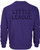 Little League Tonal Puff Print Purple Crew View Product Image