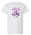 AUSL x Little League Girls With Game Fade White Tee View Product Image