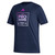 adidas® AUSL x LLSWS Pro Games 2026 Fade Navy Tee View Product Image