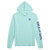 Little League Girls With Game Blue Sundial Long Sleeve Hood View Product Image