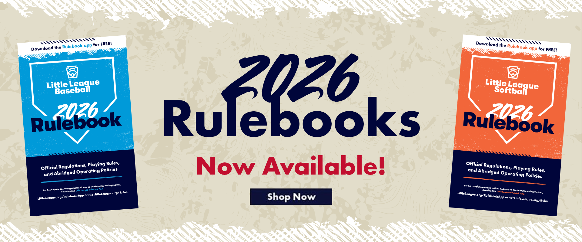 Shop 2026 Rule Books now available!