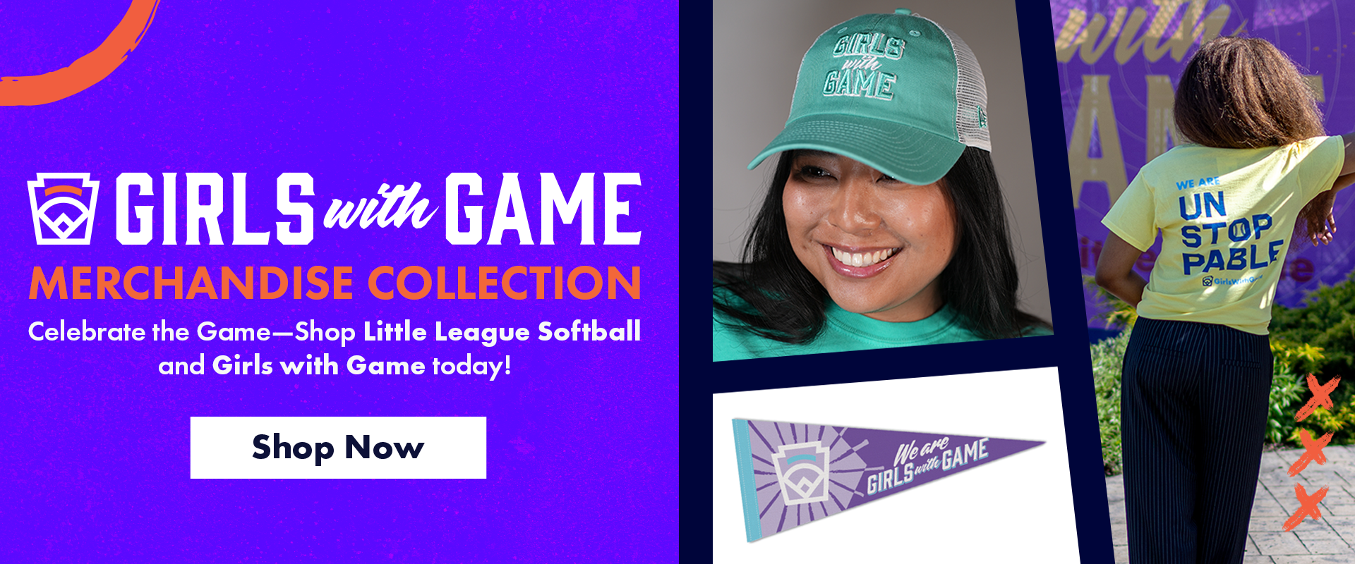 Shop LIttle League Baseball Girls with Game collection now!