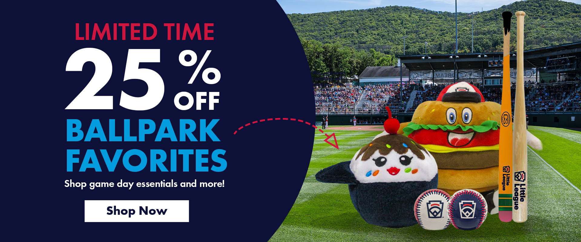 Shop the Ballpark favorites sale going on and get 25% off select souvenirs!