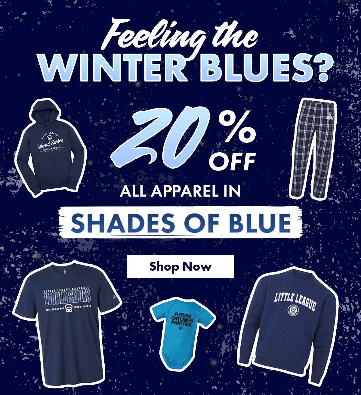 Shop Little League's Winter Blues 20% Off Collection