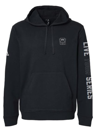 adidas® Live Your Series LL Keystone Logo Left Chest Black Hood