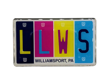 LLWS Brand License Plate Metal Magnet - Little League Official Store
