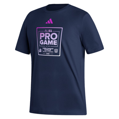 adidas® AUSL x LLSWS Pro Games 2026 Fade Navy Tee - Little League