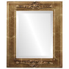 Beveled Mirror - Ramino Rectangle Frame - Champagne Gold