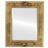 Beveled Mirror - Ramino Rectangle Frame - Gold Leaf