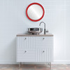 Lifestyle 2 - Virginia Round Frame - Holiday Red