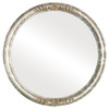 Flat Mirror - Contessa Circle Frame - Champagne Silver