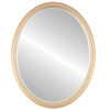Flat Mirror - Hamilton Oval Frame - Gold Spray with Silver Lip