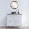 Lifestyle 2 - Hamilton Round Frame - Gold Spray with Silver Lip