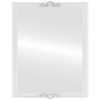 Flat Mirror - Athena Rectangle Mirror - Linen White