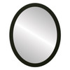 Flat Mirror - Manhattan Oval Frame - Matte Black