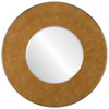 Beveled Mirror - Boulevard Round Frame - Burnished Gold