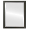 Beveled Mirror - Regatta Rectangle Frame - Rubbed Black