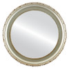 Flat Mirror - Kensington Circle Frame - Silver Shade