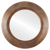 Flat Mirror - Veneto Circle Frame - Sunset Gold