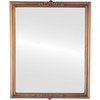 Flat Mirror - Contessa Rectangle Frame - Sunset Gold